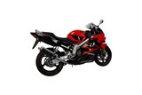 Sistema di scarico completo bsau ovale in carbonio da 350 mm honda CBR1100XX Blackbird