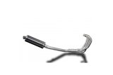 Complete exhaust system carbon fiber muffler 350mm bsau suzuki gsf650 bandit 2005 2006