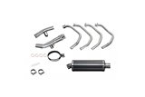 Complete exhaust system 350mm oval carbon silencer suzuki gsf1250 bandit 2007 2016