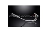 Ligne d'échappement complète silencieux ovale carbone 350mm suzuki gsf1250 bandit 2007 2016