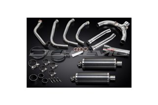 Complete exhaust system for Honda Cbr1100Xx Blackbird 350mm Carbon Oval Bsau