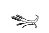 Complete Exhaust System for Kawasaki Gpz500S 2-2 350mm Carbon Oval Bsau Mufflers