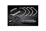 Sistema di scarico completo per Suzuki Gsf1250 Bandit 07-16 Silenziatore ovale in carbonio da 350 mm