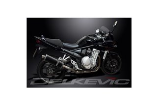 Sistema di scarico completo per Suzuki Gsf1250 Bandit 07-16 Silenziatore ovale in carbonio da 350 mm