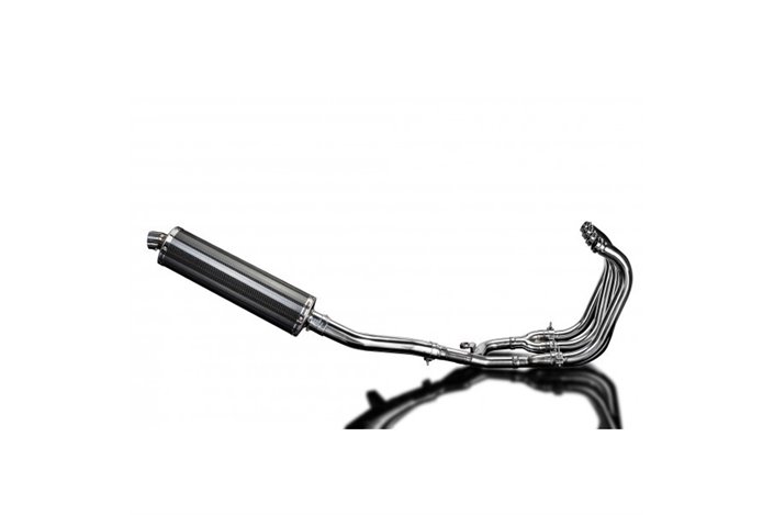 Sistema di scarico completo per Suzuki Gsx1400 2006-2007 4-1 450mm Ovale Carbon Silenziatore Can