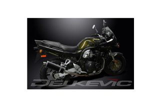 Komplette Abgasanlage für Suzuki Gsf1200 Bandit 95–07, 350 mm Carbon-Oval-Bsau-Schalldämpfer