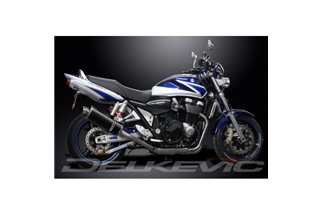 Système d'échappement complet pour Suzuki Gsx1400 01-04 4-2 350mm silencieux ovale en carbone Bsau