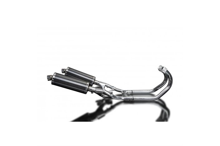 Complete Exhaust System for Yamaha V-Max Vmx1200 350mm Carbon Oval Bsau Mufflers