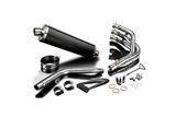 Full Exhaust System for Daytona 675 675R 09-12 450Mm Carbon Fibre Oval Silencer 3-1 Complete