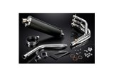 Full Exhaust System for Daytona 675 675R 09-12 450Mm Carbon Fibre Oval Silencer 3-1 Complete