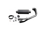 Sistema di scarico completo silenziatore in carbonio in carbonio 350mm bsau honda cb1100sf x11 1999 2002