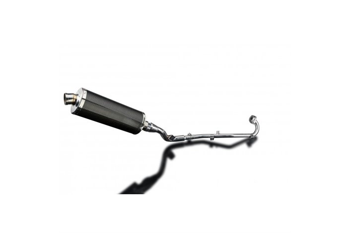 Sistema di scarico completo silenziatore in carbonio in carbonio 350mm bsau yamaha mt-09 2015 2020