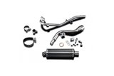 Complete exhaust system carbon fiber muffler 350mm bsau yamaha mt-09 2015 2020