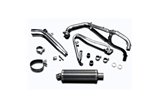 Complete exhaust system 350mm oval carbon silencer yamaha xj6 2009 2018