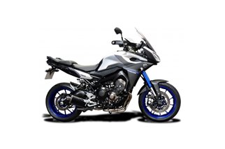 Complete exhaust system 350mm oval carbon silencer yamaha mt-09 sport tracker 2015 2019