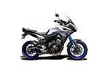 Sistema di scarico completo silenziatore ovale in carbonio da 350 mm yamaha mt-09 sport tracker 2015 2019