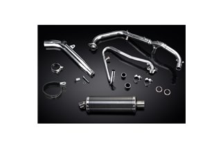 Sistema di scarico completo per Honda Xl125V Varadero 350mm Carbon Ovale Bsau Silenziatore