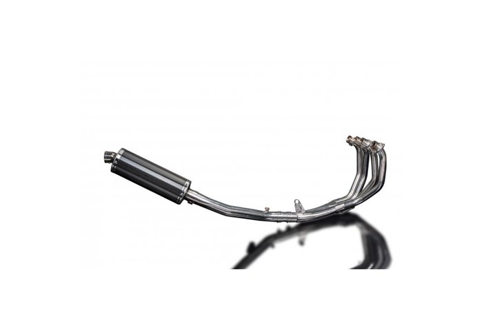 Full Exhaust System for Honda Cbr600F 2001-2006 350mm Carbon Oval Muffler