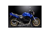 Komplette Abgasanlage für Honda CB500 Sport 1994–2003, 350 mm ovaler Carbon-Schalldämpfer