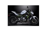 Komplette Abgasanlage für Kawasaki Z650 17-22, 200 mm runder Carbon-Schalldämpfer