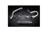 Système d'échappement complet pour Suzuki Drz400S Drz400Sm, silencieux ovale en carbone de 350mm