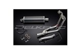 Full Exhaust System for Suzuki Gs500 E/F 1989-2009 2-1 350mm Carbon Oval Muffler