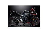 Système d'échappement complet pour Yamaha Yzf-R3 2015-20 Mt03 2017-20 350 mm ovale en carbone