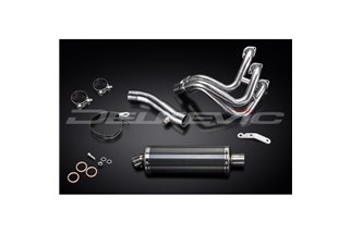 Sistema di scarico completo per Yamaha Mt09 Sport Tracker 2014-2020 Silenziatore ovale in carbonio da 350 mm