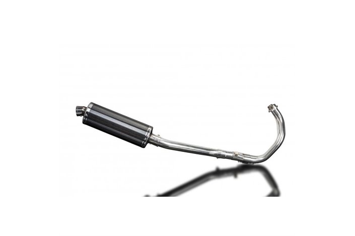 Complete exhaust system for Yamaha Tracer 700 350mm oval carbon silencer