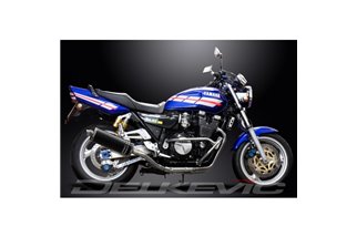 Komplette Abgasanlage für Yamaha Xjr1200 4-2 Carbon Oval Schalldämpfer Bsau 350mm