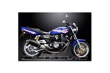 Ligne d'échappement complète pour Yamaha Xjr1200 4-2 Silencieux Ovale Carbone Bsau 350mm