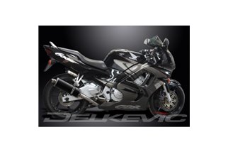 Komplette Auspuffanlage für Honda Cbr600 Fv Fw F3 VW 1997–1998 4–1 350 mm ovaler Carbon-Schalldämpfer