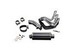 Komplette Auspuffanlage für Yamaha Mt09 Mt-09 2013–2020 3–1 350 mm ovaler Carbon-Schalldämpfer