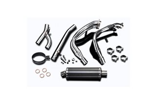 Complete exhaust system 350mm oval carbon triumph street triple 675 2013 2016