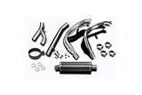 Complete exhaust system 350mm oval carbon triumph street triple 675 2013 2016