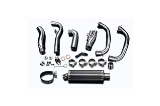 Complete exhaust system BSAU oval carbon 350 mm suzuki gsx1300r hayabusa 1999 2007