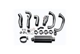 Complete exhaust system BSAU oval carbon 350 mm suzuki gsx1300r hayabusa 1999 2007