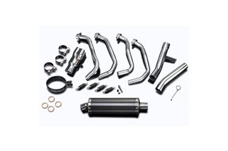 BSAU oval carbon full exhaust system 350 mm suzuki gsx1300r hayabusa 2008 2019