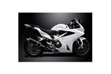 Système d'échappement complet pour Honda Vfr800F 14-19 Vfr800X 15-19 350mm Carbon Oval Bsau