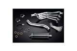 Système d'échappement complet pour Honda Cbr650F Cb650F 14-18, silencieux ovale en carbone de 350mm