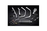 Sistema di scarico completo per Honda Cbr500R Cb500F Cb500X 13-15 350mm Carbon Ovale Bsau Silenziatore