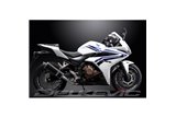 Sistema di scarico completo per Honda Cbr500R Cb500F Cb500X 13-15 350mm Carbon Ovale Bsau Silenziatore