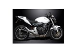 Sistema di scarico completo per Honda Cb600F Hornet 2007-13 350mm Carbon Ovale Bsau Silenziatore