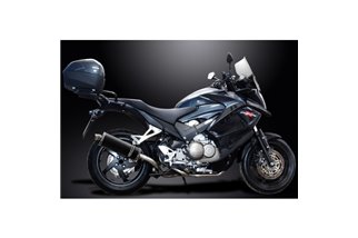 Komplette Abgasanlage für Honda Vfr800X Crossrunner 11-14, ovaler 350-mm-Carbon-Schalldämpfer