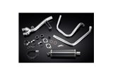 Sistema di scarico completo per Honda Nt650V Deauville 98-05 Ovale 350mm Silenziatore Carbonio