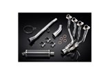 Sistema di scarico completo per Kawasaki Zzr1400 12-20 Decat 4-1 350mm Carbon Ovale Bsau