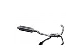 Sistema di scarico completo per Kawasaki Ninja 300 2013-19 2-1 350mm Carbon Ovale Bsau Silenziatore