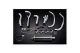 Sistema di scarico completo per Kawasaki Ninja 300 2013-19 2-1 350mm Carbon Ovale Bsau Silenziatore