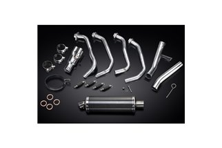 Full Exhaust System for Kawasaki Versys 1000 10-14 Full 4-1 350mm Carbon Oval Bsau Muffler