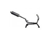 Complete exhaust system for Triumph Tiger 800 2010-19 Carbon Oval Muffler 350mm